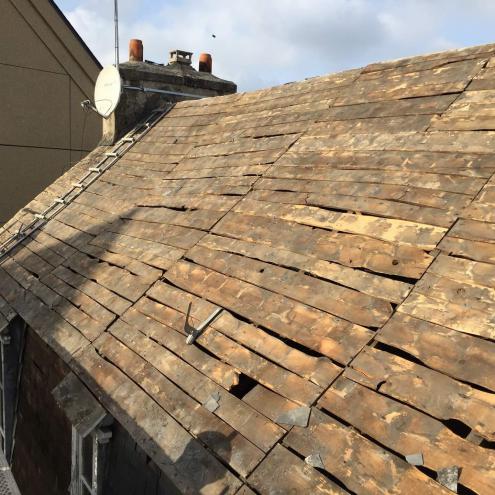 Réfection couverture mansardée