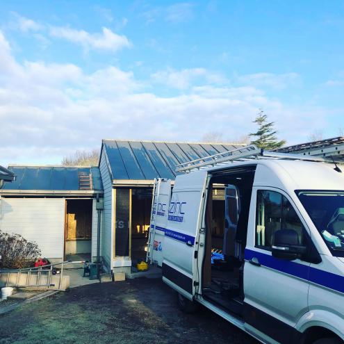 Pose d'une couverture à Pont-l'Abbé