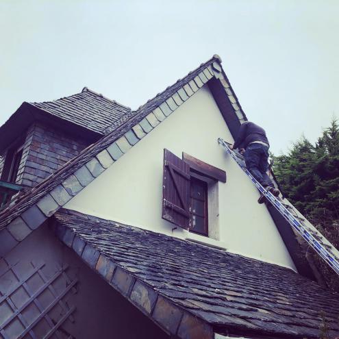 Remplacement des gouttières et habillage en aluminium