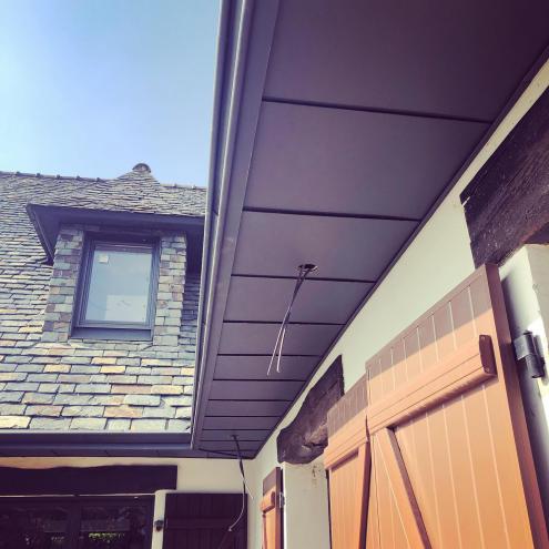 Remplacement des gouttières et habillage en aluminium