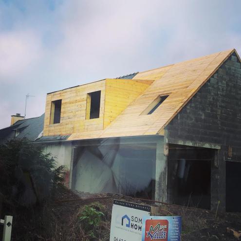 Pose d'une couverture + lucarne à Bénodet