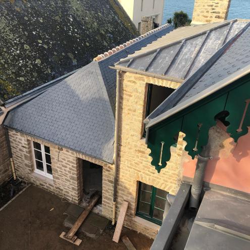 Restauration d'une toiture à Loctudy
