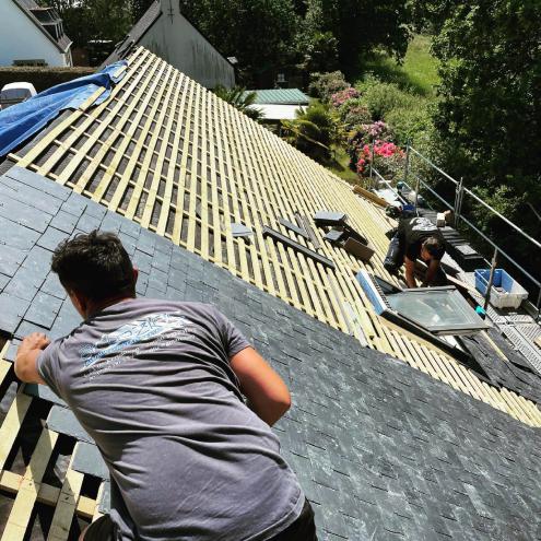 Réalisation d'une toiture à Bénodet