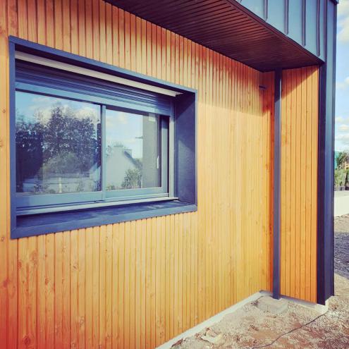 Réalisation d'un bardage à Quimper