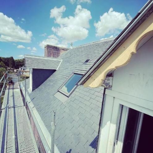 Rénovation de la toiture, réfexion de la charpente, islolation par l'extérieur