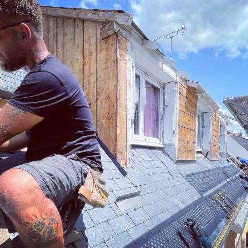 Réfection d'une toiture à Pleuven