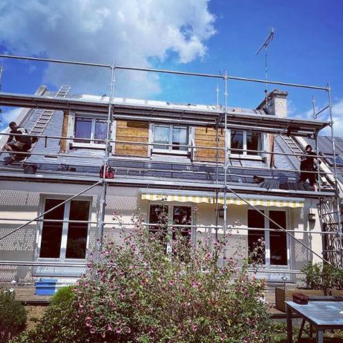 Réfection d'une toiture à Pleuven