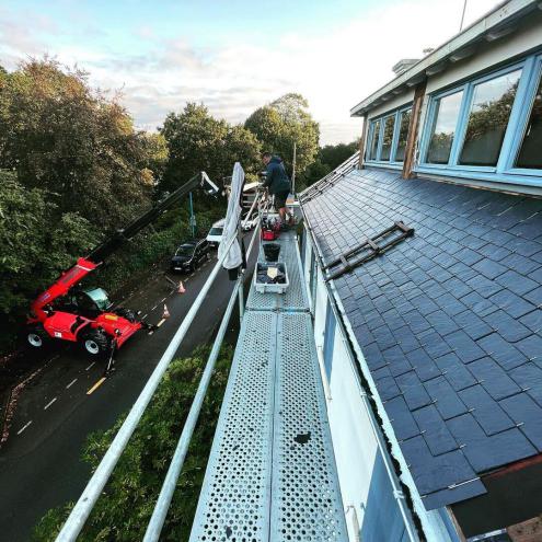 Rénovation d'une toiture à Bénodet