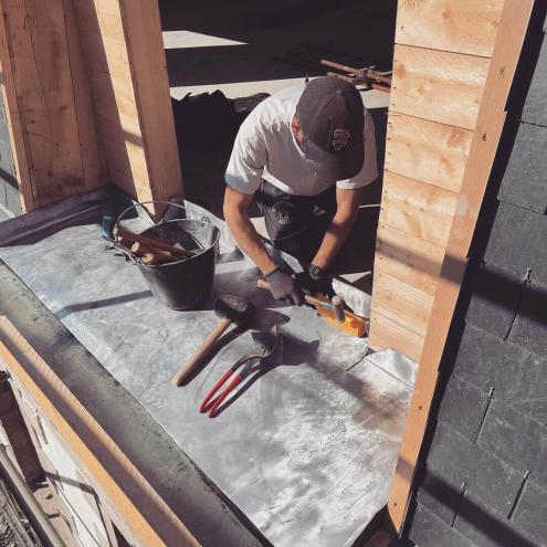 Rénovation d'une toiture à Quimper