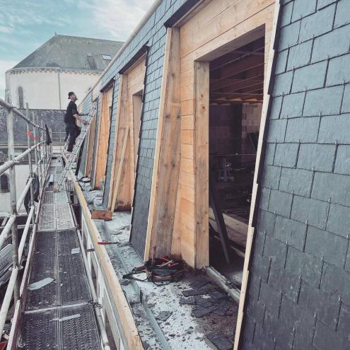 Rénovation d'une toiture à Quimper