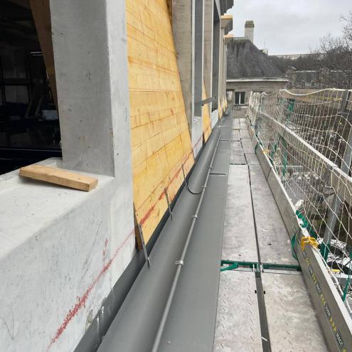 Chantier de couverture à Quimper