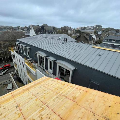 Chantier de couverture à Quimper