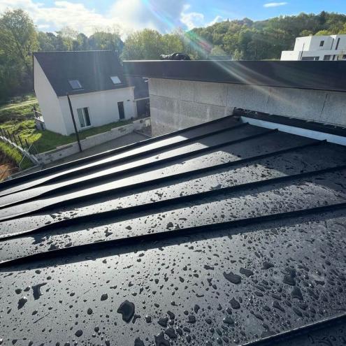 Réalisation d'une couverture toit plat à Quimper