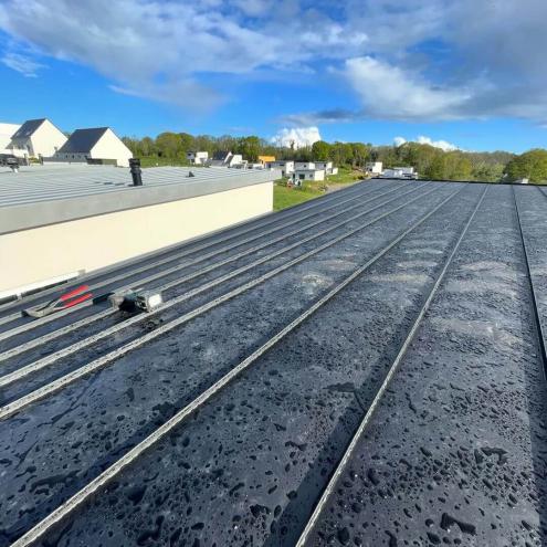 Réalisation d'une couverture toit plat à Quimper