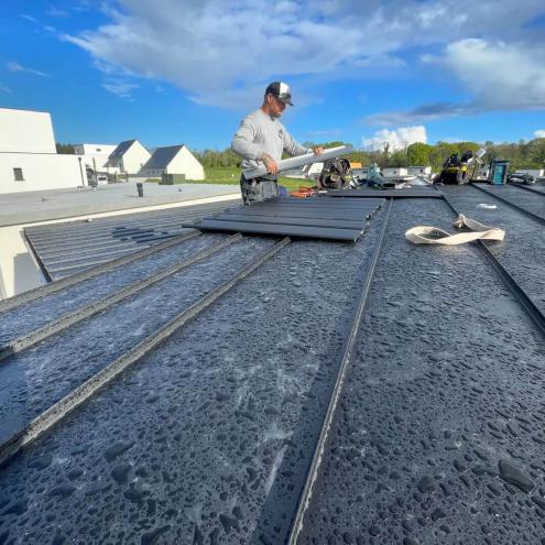 Réalisation d'une couverture toit plat à Quimper